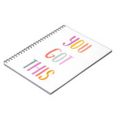 Je hebt dit kleurrijke Inspirerend citaat Notitieboek (Linkerzijde)