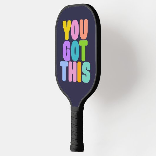 Je hebt dit kleurrijke Inspirerend citaat Pickleball Paddle (Links)