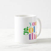 Je hebt dit kleurrijke Inspirerend Koffiemok (Voorkant rechts)