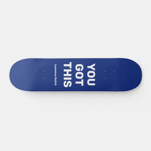 Je hebt dit koele blauw | Aangepaste naam Persoonlijk Skateboard (Horizontaal)
