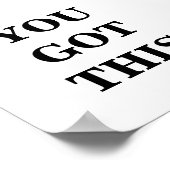 Je hebt dit minimalistische Poster (Hoek)