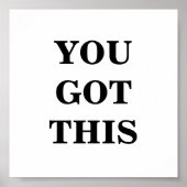 Je hebt dit minimalistische Poster (Voorkant)