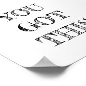 Je hebt dit minimalistische Poster (Hoek)