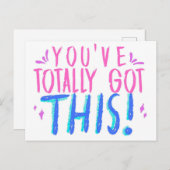 Je hebt dit Motivatie briefkaart helemaal. (Voorkant / Achterkant)