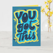 Je hebt dit Motivatie Kaart (Gele Bloem)