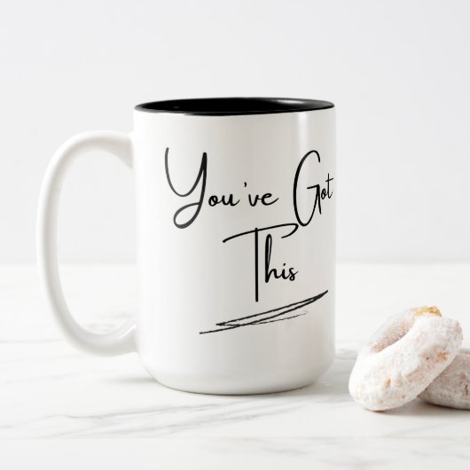 "Je hebt dit" - Motivatie Mok (Met donut)
