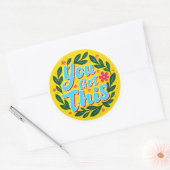 Je hebt dit! Motivatie ronde Sticker (Envelop)