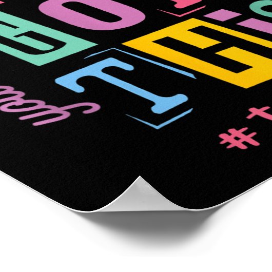 Je hebt dit niet stressen rock de testdag poster (Hoek)