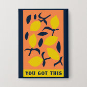 Je hebt dit - nuchtere levende Button (Voorkant)