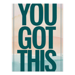 Je hebt dit perfect poster