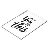 Je hebt dit persoonlijke naamminimalistische Notit Notitieboek (Linkerzijde)