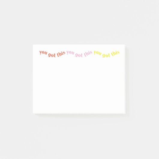 "Je hebt dit" Post-it® notes 4x3 (Voorkant)