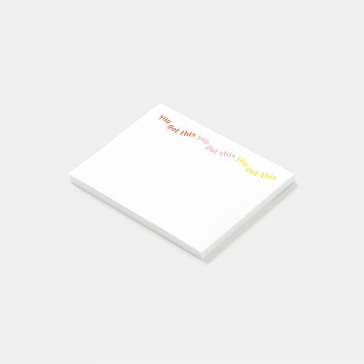 "Je hebt dit" Post-it® notes 4x3 (Schuin)