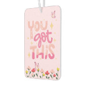 JE HEBT DIT | Roze Bloemen & Vlinder Motivatie Luchtverfrisser (Links)