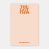 Je hebt dit roze rode Notitieboek Post-it® Notes (Voorkant)