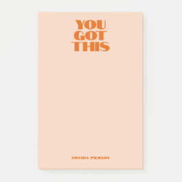 Je hebt dit roze rode Notitieboek Post-it® Notes