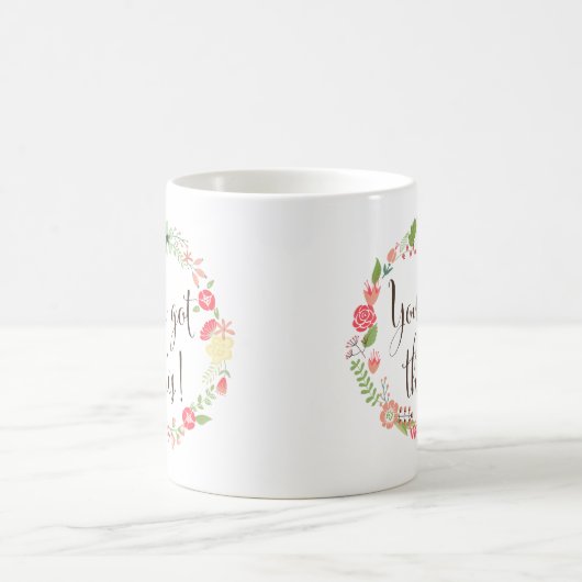 Je hebt dit script | Bloemenkrans Mok (Center)