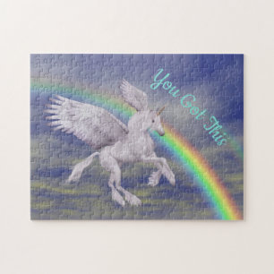 Je hebt dit vliegende eenhoornregenboog Inspireren Legpuzzel