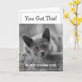 Je hebt dit! We moeten poositief blijven Kaart (Gele Bloem)