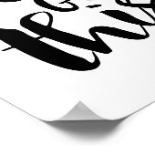 Je hebt dit, zwart motivatie poster (Hoek)