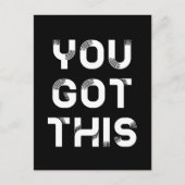 Je hebt dit zwarte briefkaart (Voorkant)