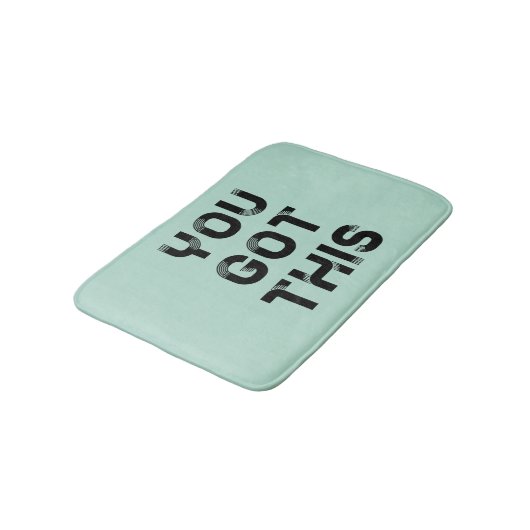 Je hebt dit zwarte lettertype badmat (Gekanteld)