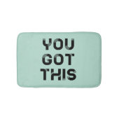 Je hebt dit zwarte lettertype badmat (Voorkant)