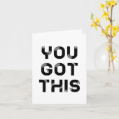 Je hebt dit zwarte lettertype kaart (Gele Bloem)