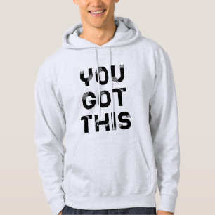 Je hebt dit zwarte lettertype mannen hoodie