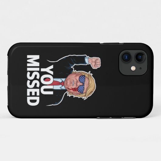 Je hebt Donald Trump gemist Case-Mate iPhone Case (Achterkant (horizontaal))