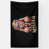 Je hebt Donald Trump US verkiezingen gemist Spandoek (Verticaal)