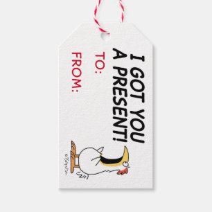 JE HEBT EEN CADEAU GEHOUDEN MET CHICKEN Sandra Boy Cadeaulabel