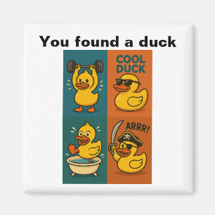 Je hebt een eend gevonden - rubberen eendenhuid op magneet
