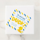 Je hebt een Eend gevonden! Square Cruise Duck Labe Bedankjes Labels (In situ)