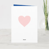 Je hebt een Friend Blue Pink Heart-vriendschap. Feestdagen Kaart (Achterkant)