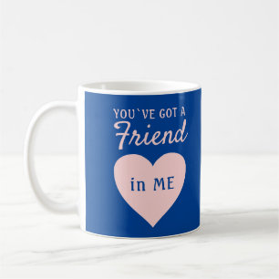 Je hebt een Friend Blue Pink Heart-vriendschap. Koffiemok