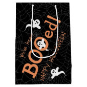 Je hebt een geBooste Cute Ghost Halloween Snoep Fa Medium Cadeauzakje (Achterkant)