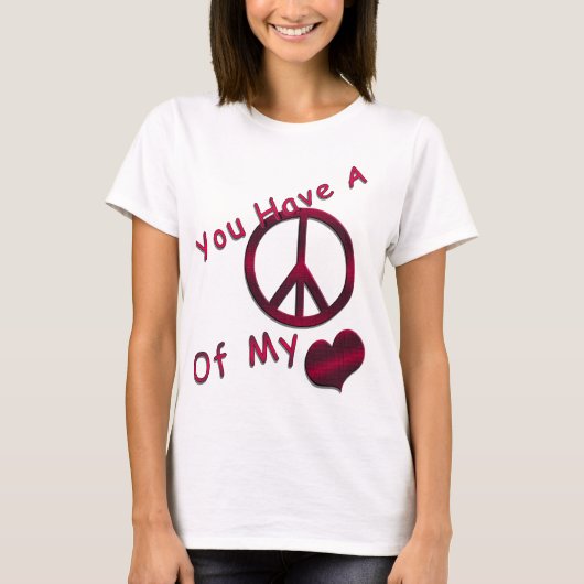 Je hebt een gemoedsrust in mijn T-shirt van hartvr (Voorkant)