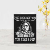 Je hebt een geweer nodig Sitting Bull shirt Pro-2e Kaart (Gele Bloem)