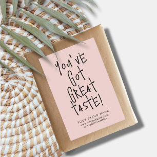 Je hebt een geweldig smaakdoosje verzegeling verpa voedselcontainer etiket