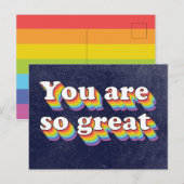 Je hebt een geweldige retro stijl feestdagenkaart (Voorkant / Achterkant)