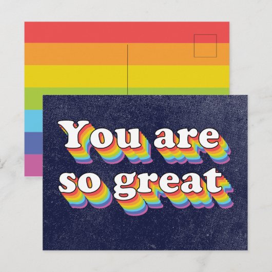 Je hebt een geweldige retro stijl feestdagenkaart (Voorkant / Achterkant)