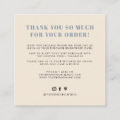 Je hebt een geweldige smaak bedankt vierkante visitekaartje (Achterkant)