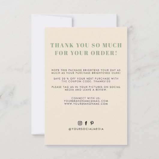 Je hebt een geweldige smaak-business bedankt (Achterkant)