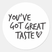 Je hebt een geweldige smaak Dank je Stickers - Lab (Voorkant)