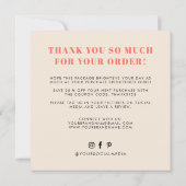 Je hebt een geweldige smaak dankkaart kaart (Achterkant)