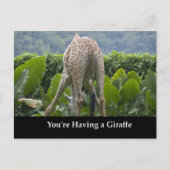 Je hebt een Giraffe! Briefkaart (Voorkant)