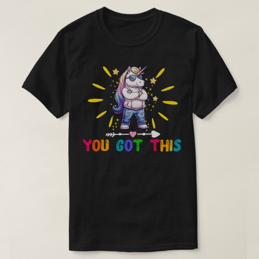 Je hebt een grappige leraar student testen dag COO T-shirt (Design voorkant)