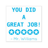 "JE HEBT EEN GROTE TAAK GEMAAKT!" Educator Rubber  Zelfinktende Stempel (Design)