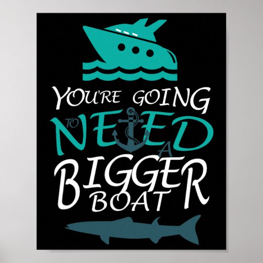 Je hebt een grotere bootparty nodig poster (Voorkant)